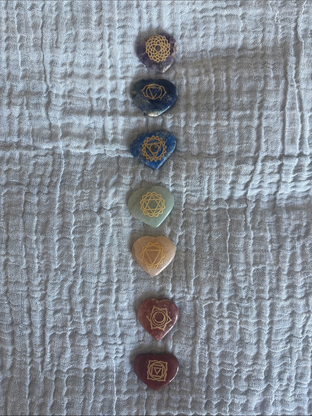 Handcrafted Heart Chakra Stone Set